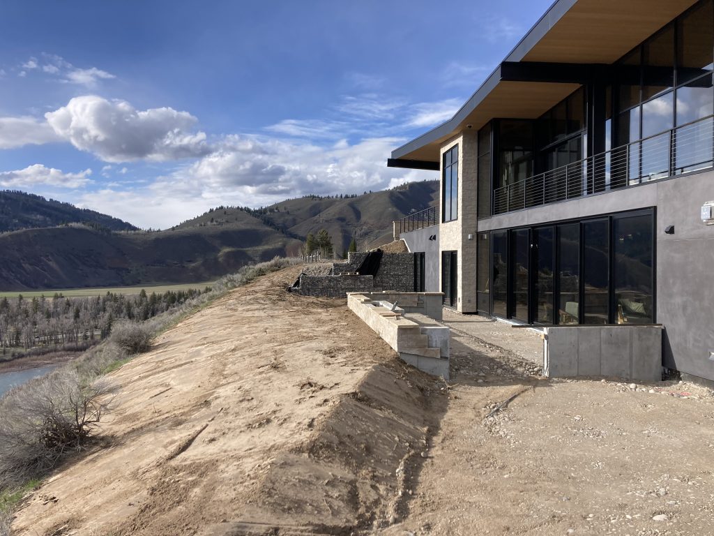 basement excavation for single family home in alpine wy