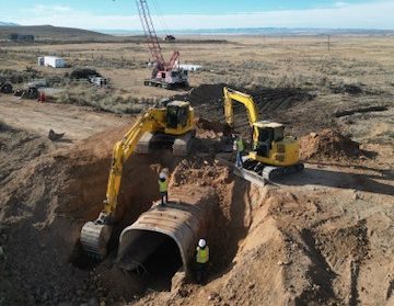 Commercial underground construction and utility trenching in Wyoming